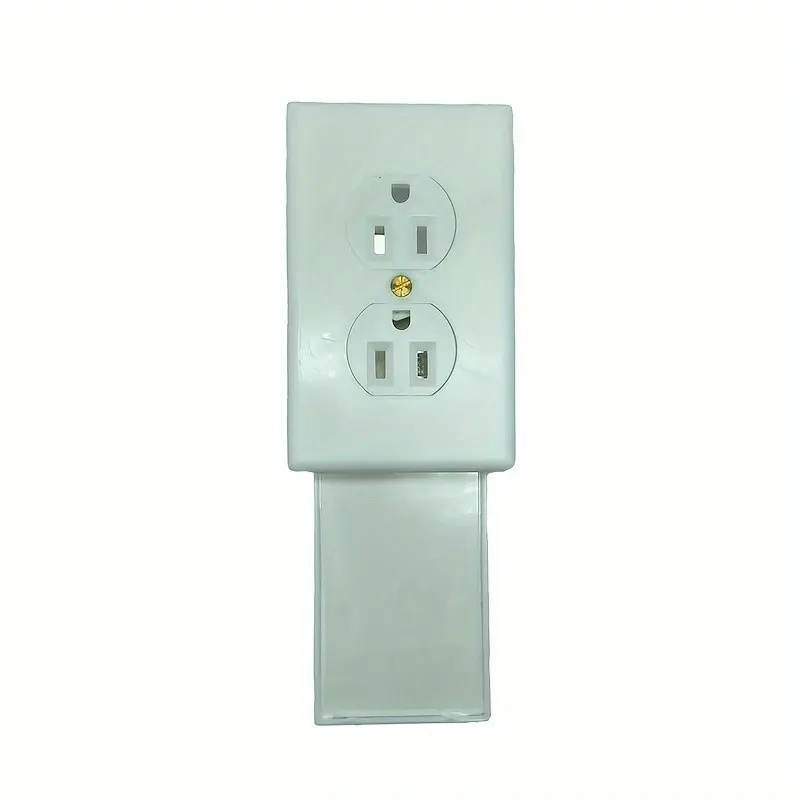 Diversion Safe Hidden Wall Mounted American Style Plastic Safety Outlet, Home Hidden Storage Box for Jewelry Money, Secure Concealed Socket Holder, Security Safe, Money Safe for Cash