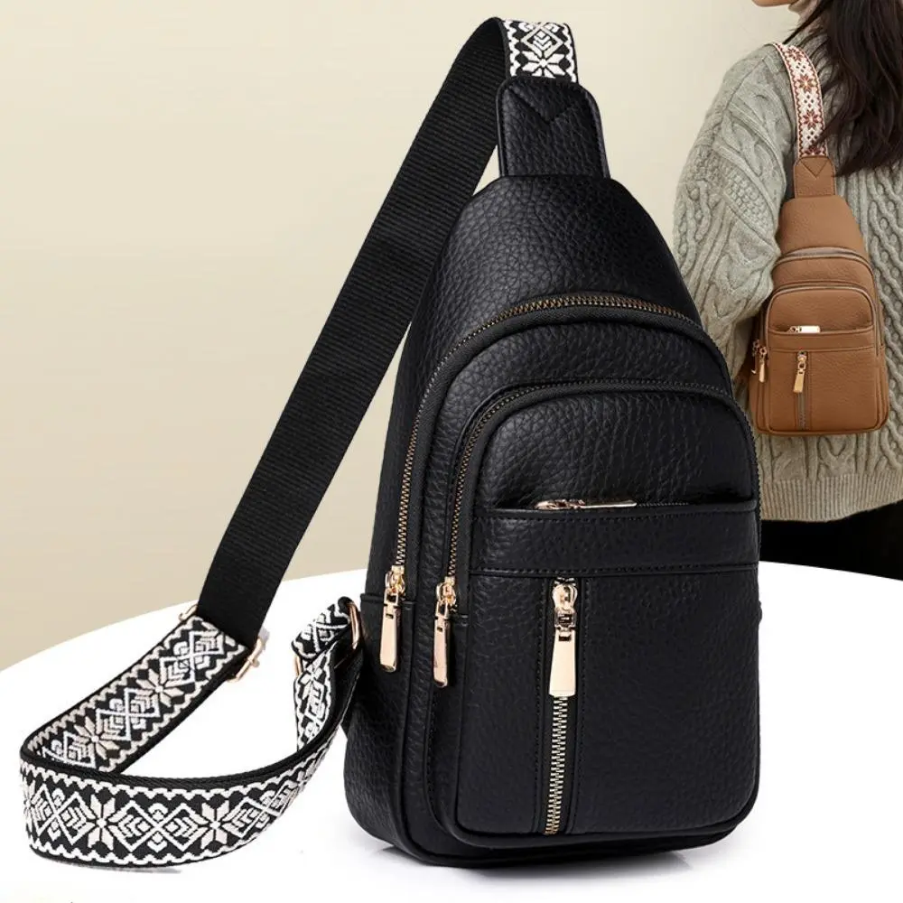 Women's Retro Solid Color Sling Bag, Vintage Casual Chest Pack, Lightweight Shoulder Purse for Travel & Street Style, Crossbody, Crossbody Bags For Women, Compact, Traveling, Multi-Use, Everyday Purse, Shoulder Bag For Women