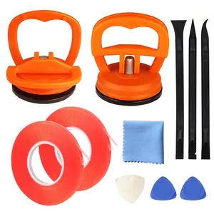 Screen repair tool 9-piece set, heavy-duty suction cup, pry tool, suitable for iPhone, iPad, iMac, MacBook, tablet, laptop, Samsung and other LCD screen opening tools