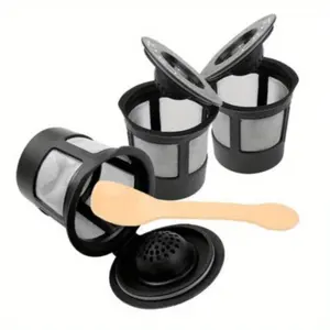 Reusable Cup Filter Makers, Universal Fit Purple Coffee Machine Filters for 1.0 Keurig Brewers