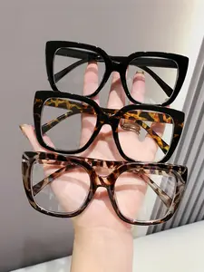 3 Pairs Unisex Blue Light Blocking Glasses, Square Frame, Casual Style, PC Material, All Seasons, Daily Use, Work & Fashion Accessories, Everyday Eyewear