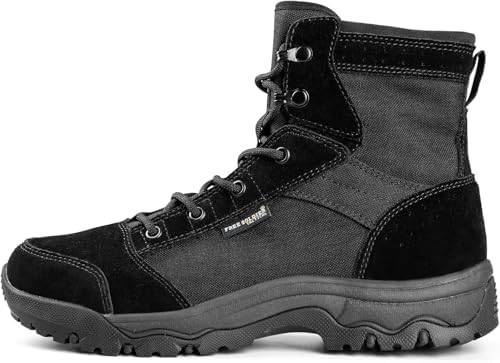 FREE SOLDIER Men's Tactical Hiking Boots Lightweight Comfortable Combat Work Boots 6 Inches