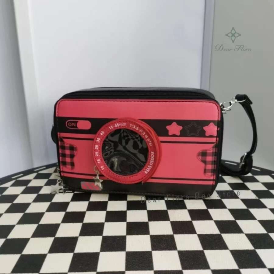 New Design Small Camera Ita Bag Fashionable Cute Girl Transparent DIY Cosplay Shoulder Bags Street Trend Messenger Crossbody Bag New Design Small Camera Ita Bag Fashionable Cute Girl Transparent DIY Cosplay Shoulder Bags Street Trend Messenger Crossbody Bag