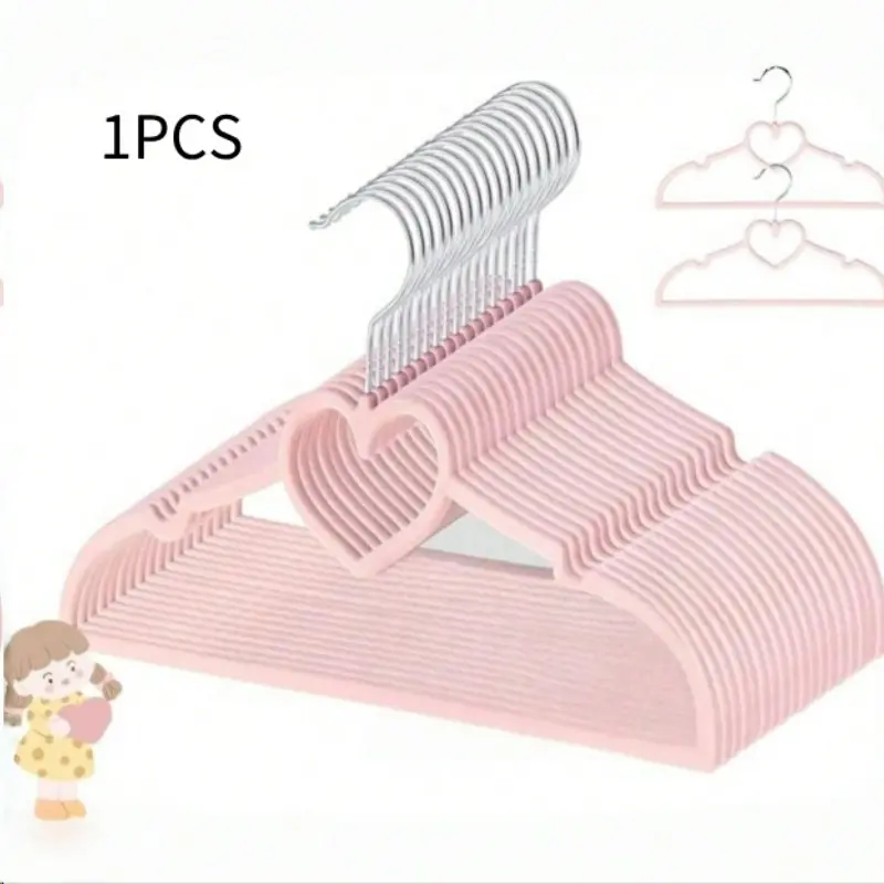 Baby Clothes Hanger, Child Velvet Hanger, Non-Slip Baby Clothing Hanger, Ultra-Thin Space-Saving Kids Hanger, 1 Piece, Kid Hangers