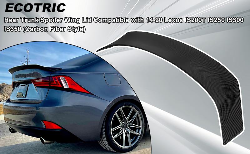 Rear Trunk Spoiler Wing Lid Compatible with 14-20 Lexus IS200T IS250 IS300 IS350 Carbon Fiber Style Durable Plastic Rear Trunk Spoiler Wing Lid Compatible with 14-20 Lexus IS200T IS250 IS300 IS350 Carbon Fiber Style Durable Plastic