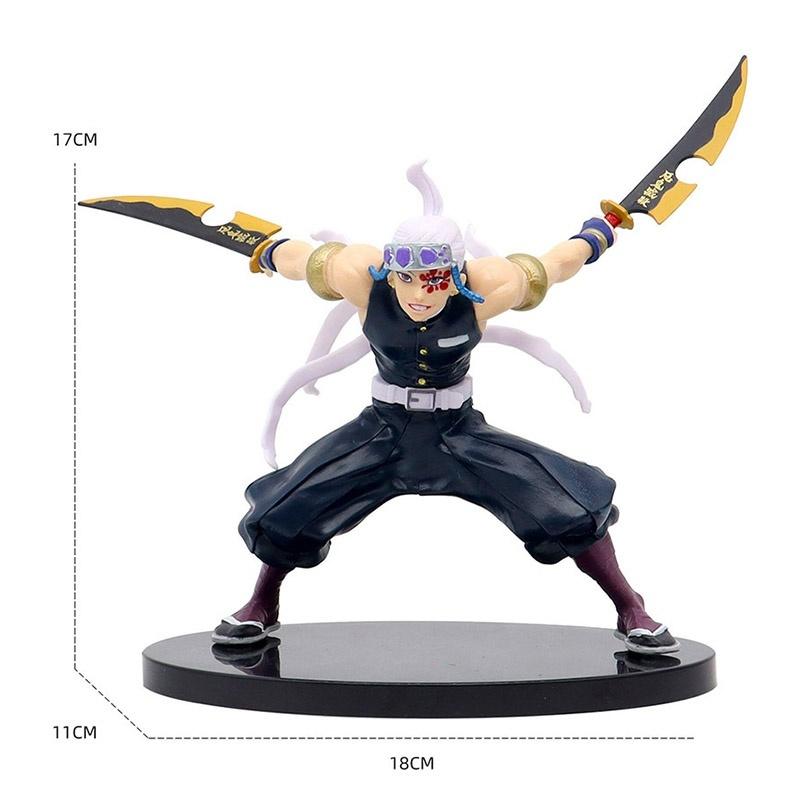 Anime Demon Slayer Kamado Tanjirou Zenitsu Figure Toys Kimetsu no Yaiba Nezuko Kamado Uzui Tengen PVC Figurine Model Dolls Gifts