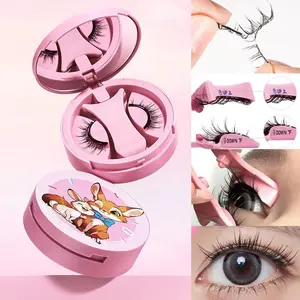 Bqi Magnetic False Eyelashes Natural Look, Quick Adhesion, Invisible Wear, All-In-One Box, Magnetic Fake Lashes for Everyday Use