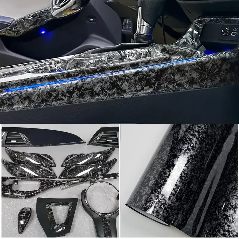 High Gloss Car Wrap Film, Decal, Waterproof & Durable Outdoor Scratch Masking Film, Car Interior Decorative Film, Car Accessories for Car Enthusiasts