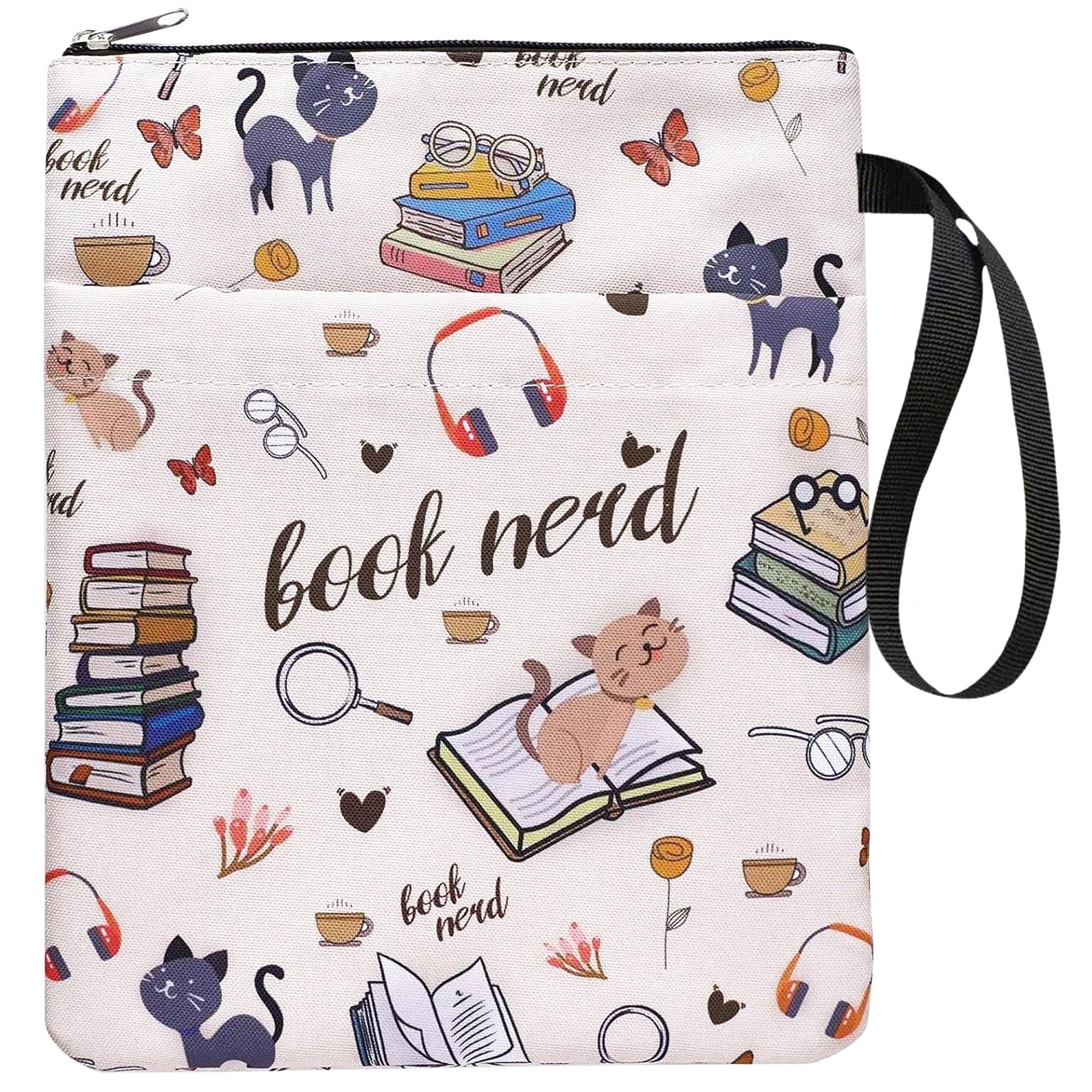 1PCS hanging folder, book bag, File Storage Bag, fantasy novel reader gift, book inspiration gift, paperback book cover book gift for cat lovers.