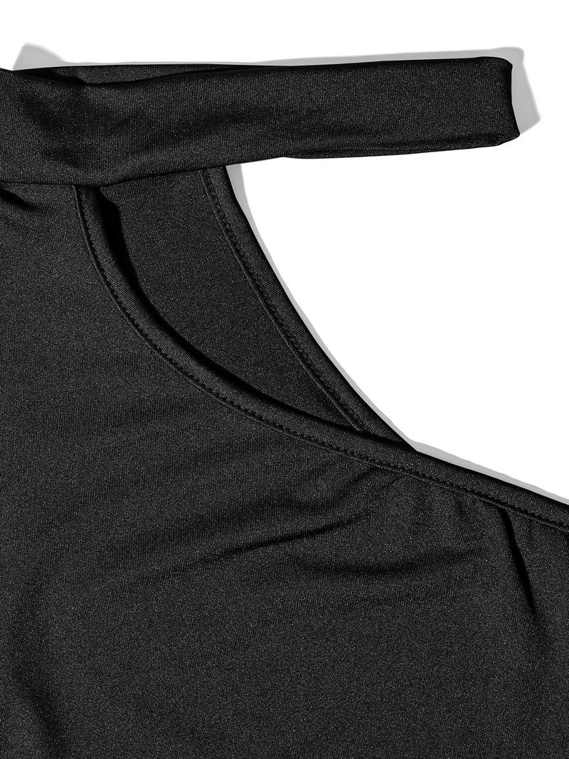 Women's Solid Color Halter Cut Out Dress, Fashion Casual Bodycon Dress for Party Club Dating Wear, Women Dress for Summer, Womenswear