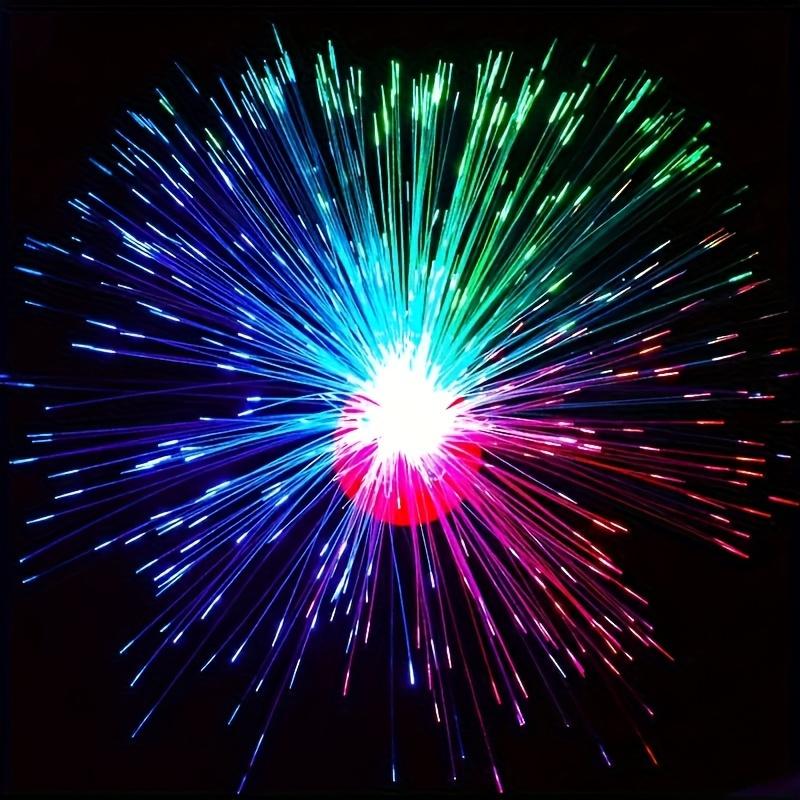 2pcs LED Fiber Optic Lights, Christmas Colorful Holiday Decorative Lights Party Lighting, Halloween Gifts, Can Be Used For Home/Office Decoration Lighting Ornaments