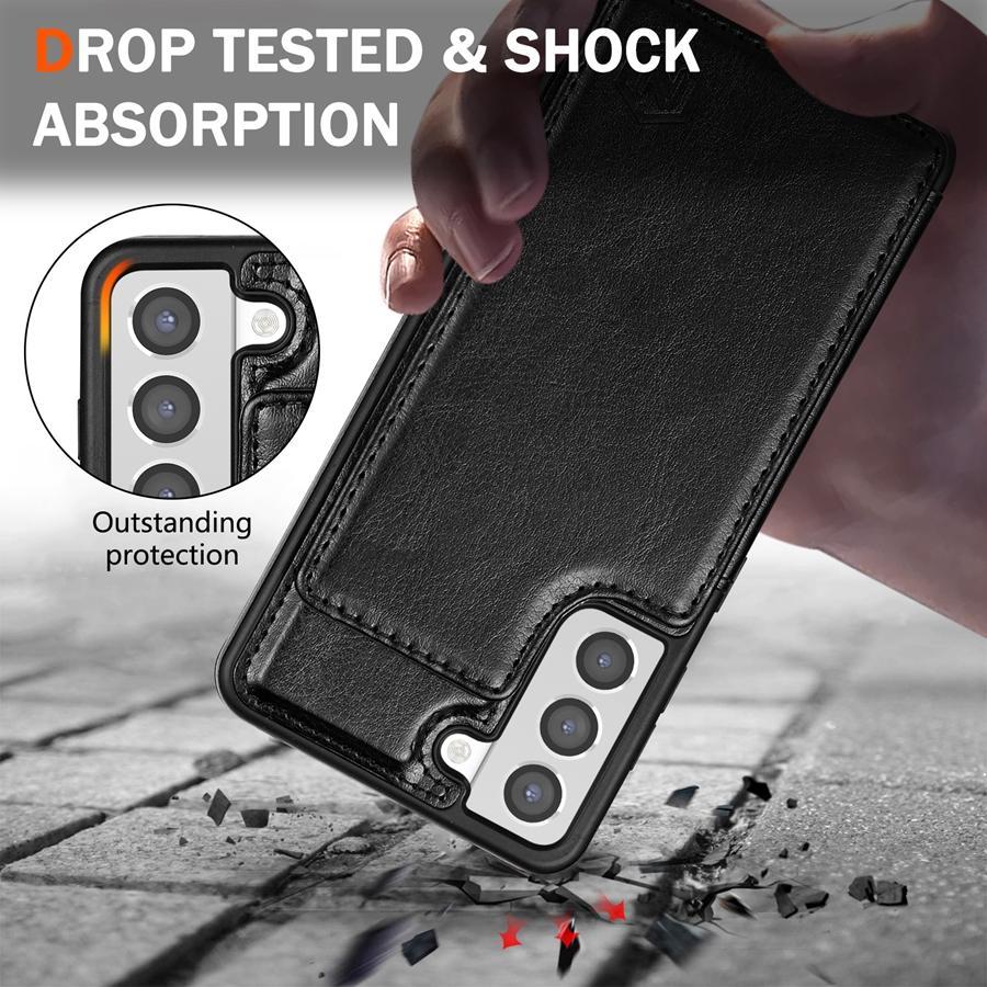 Wallet RFID Blocking Layer Protect Anti-Theft Magnetic Leather Case For Samsung Galaxy A15 A16 A17 A26 A35 A36 A53 A54 A55 A56