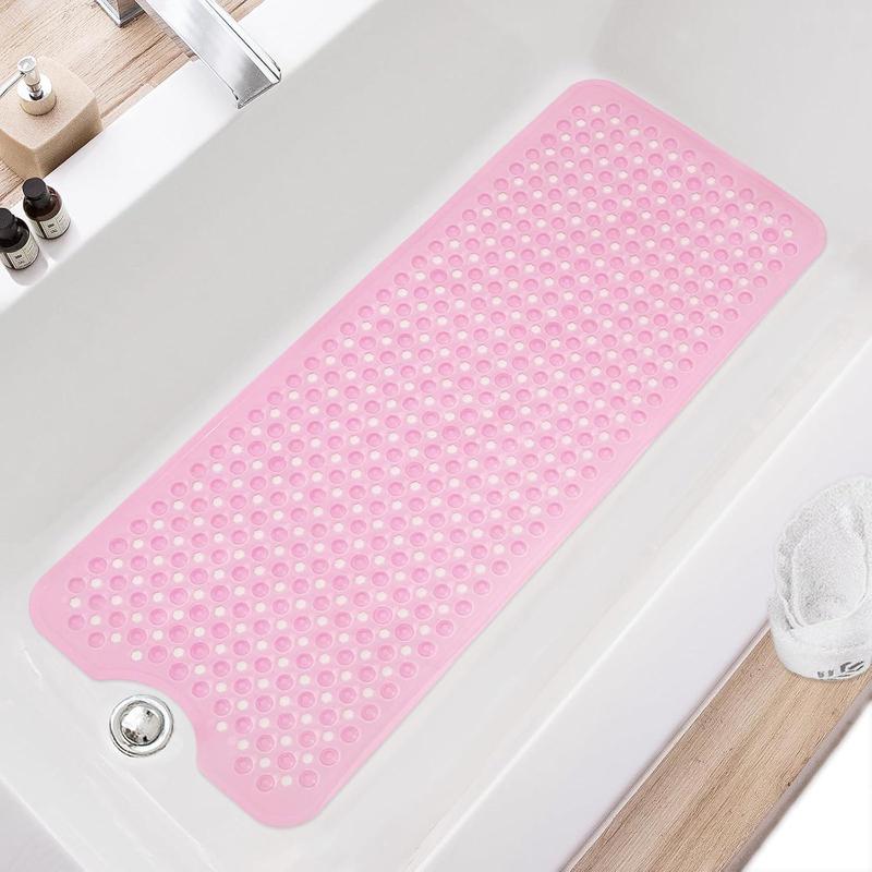 Bathtub & PVC Shower Mat with Suction Cup Design, Non-slip Folding Bath Mat, Bathroom Accessories