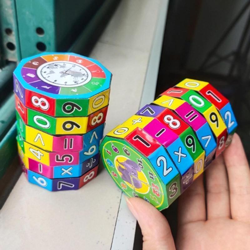 Creative Kids Magic Cube Math Toys Addition Subtraction Multiplication and Division Learning Educational Toy Montessori Toys