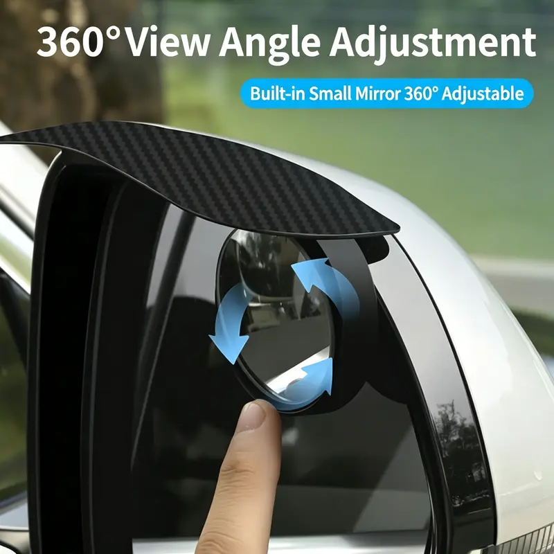 2‑Piece Car Rearview Mirror Rain Visors, 360‑Degree Small Round Auxiliary Blind Spot Rain Guards, Automotive Body & Frame Replacement Part Accessories, 2‑Piece Coverage-MM1 2‑Piece Car Rearview Mirror Rain Visors, 360‑Degree Small Round Auxiliary Blind Spot Rain Guards, Automotive Body & Frame Replacement Part Accessories, 2‑Piece Coverage-MM1