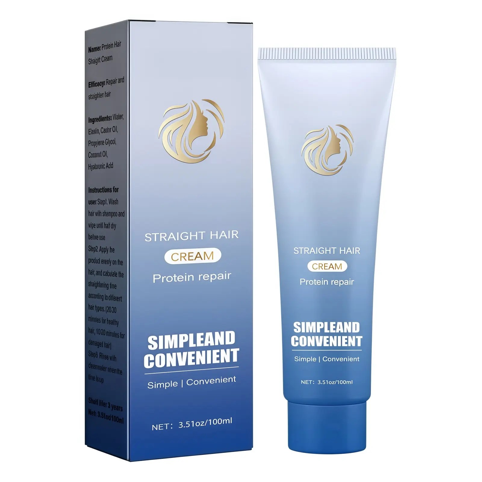 Protein Hair Straightening Cream Nourishes and Smoothes Hair Scalp Care Smoothes Frizzy and Dry Hair