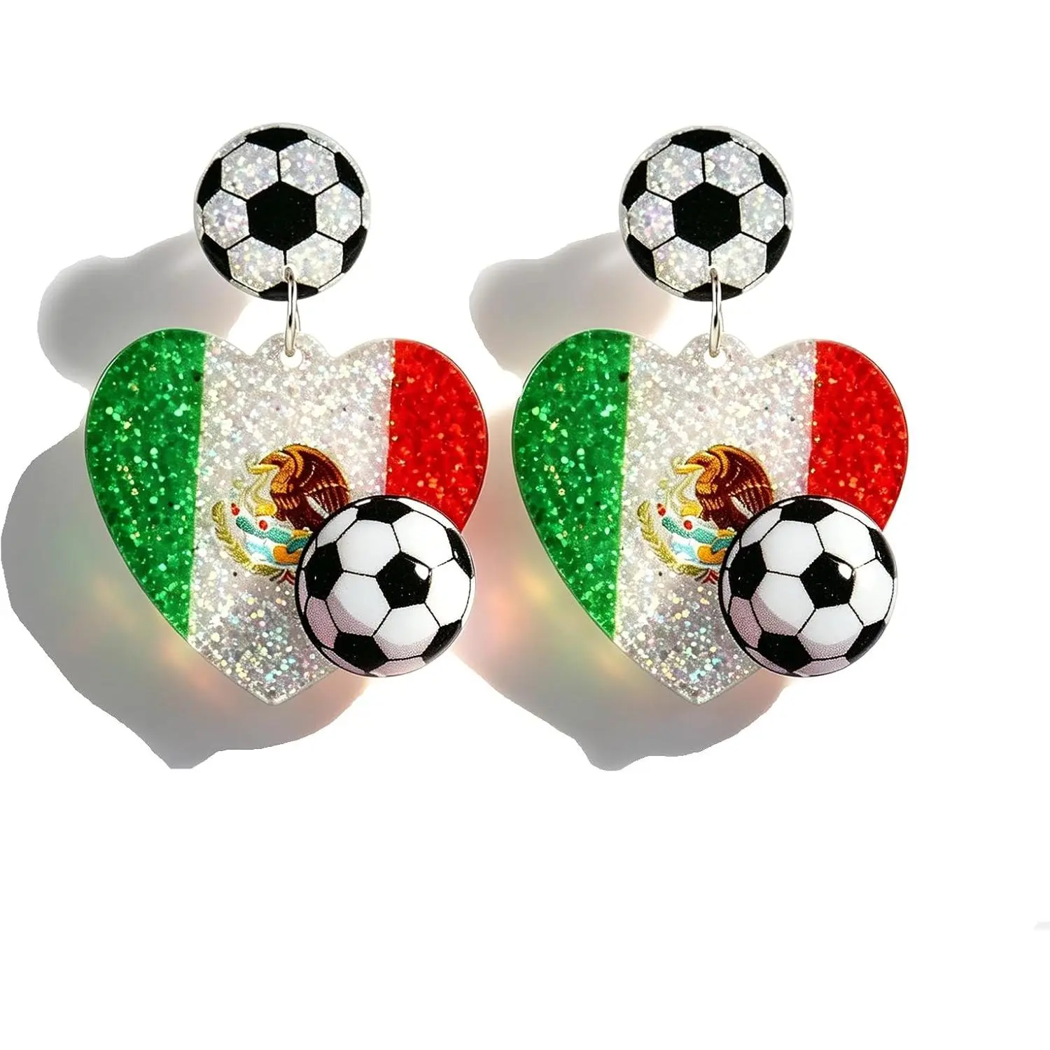 Football Earrings for Women, Day Soccer Dangle Earrings