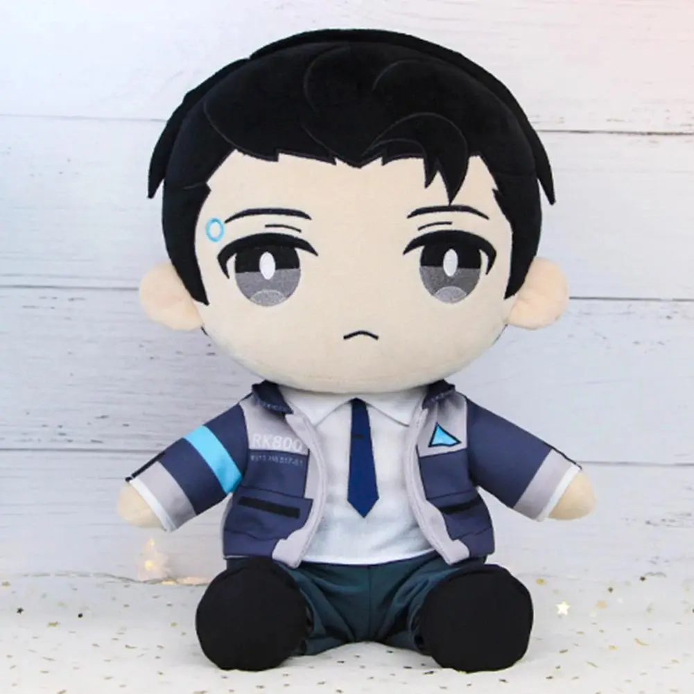 ZK40 Detroit Become Human DBH Connor Stuffed Pillow Doll Cushion Toy Gift