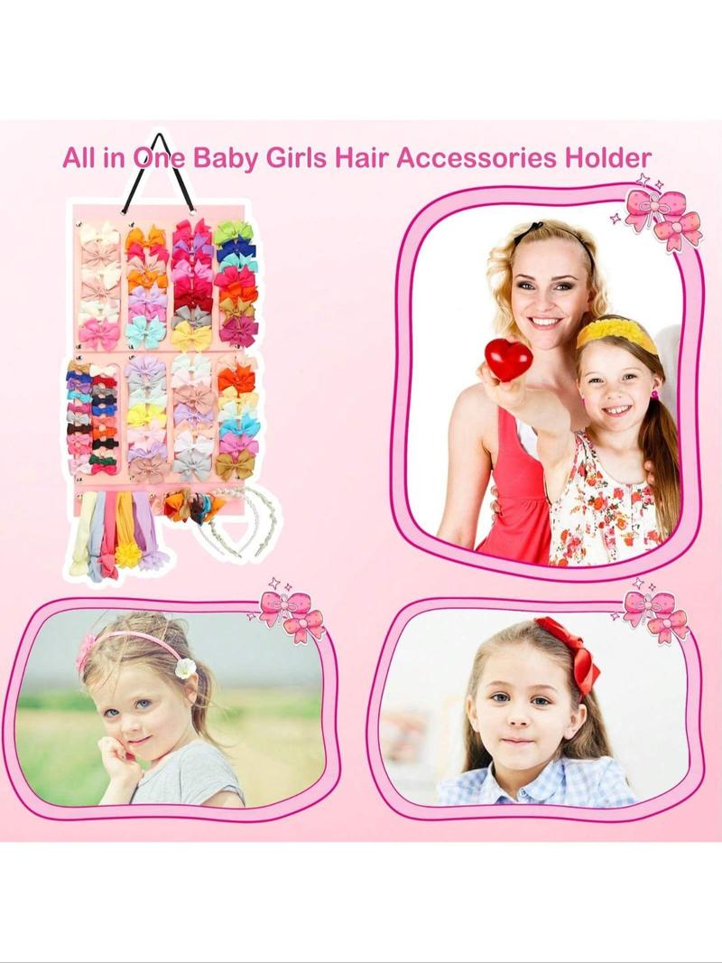 Bowknot Design Hair Clip Storage Rack, Cute Hair Accessories Display Rack, Wall Mounted Hair Clip Storage Rack for Baby Room Decor