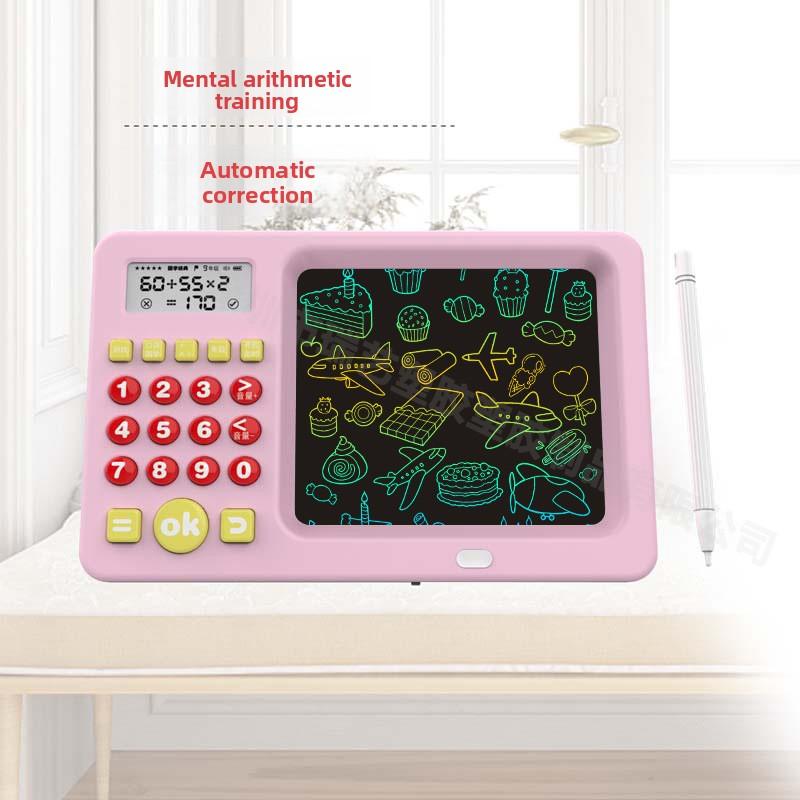 Calculator Handwriting Tablet for Children Intelligent Early Education Learning Machine Educational Multifunctional Drawing Board LCD Handwriting Tabl