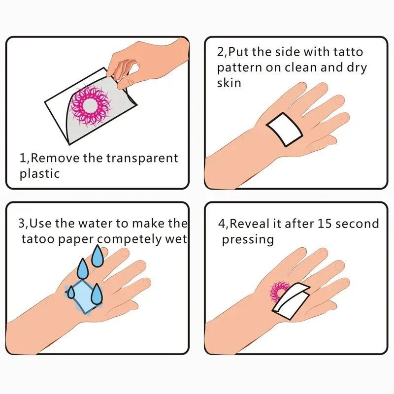 Anime Gaara Big Size Temporary Tattoos Waterproof Art Body Arm Cosplay Cartoon Fake Tatto Sticker