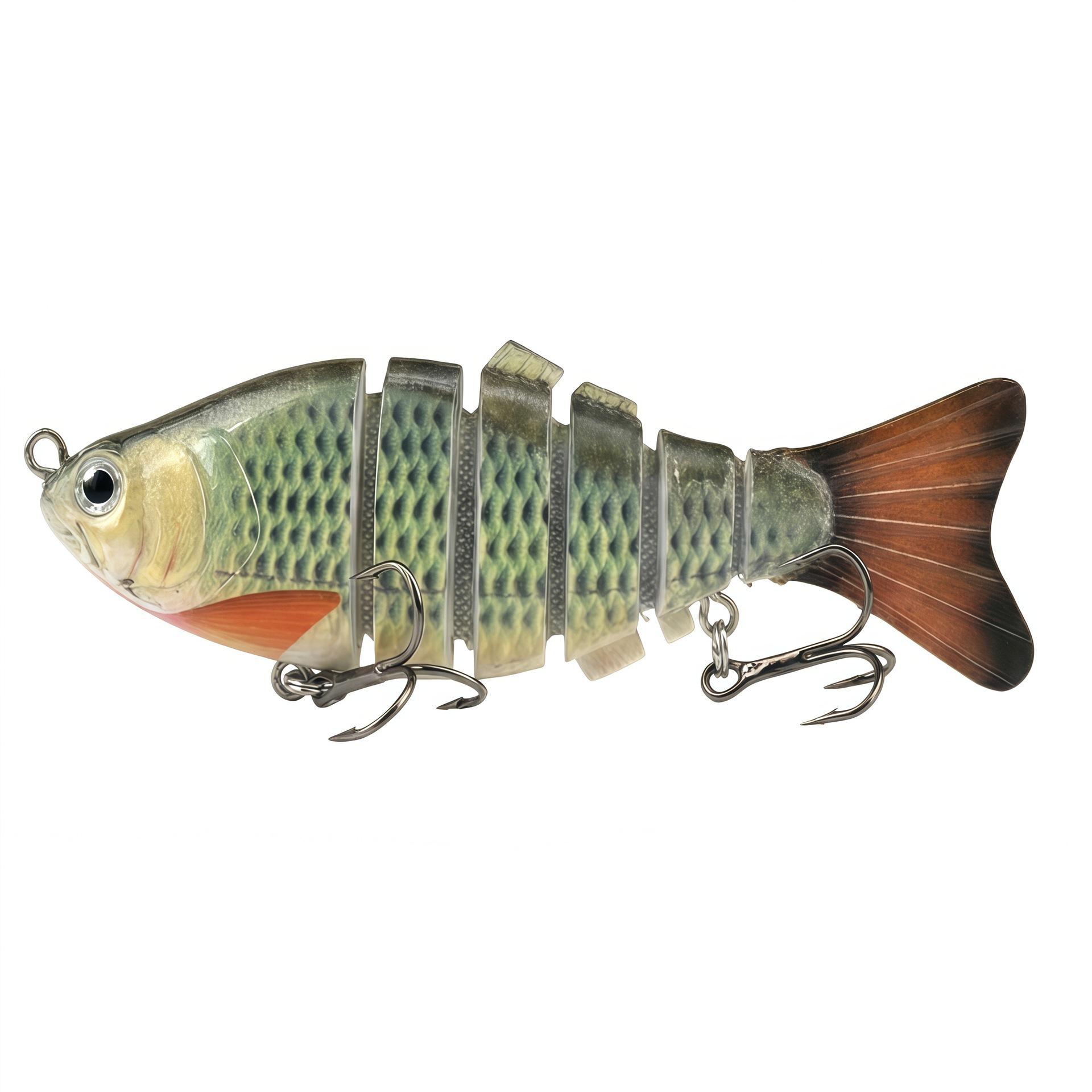 5 pieces/set, submersible 6-section swimming style, coquettish multi-section fish artificial luya fake bait, fishing supplies, fishing gear