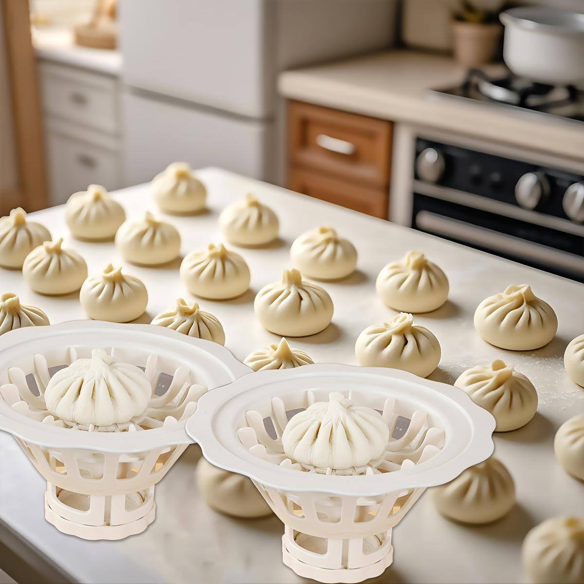 Easy-To-Remove Non-Stick Bun Maker - Food-Grade ABS Plastic Kitchen Tool Equipped with a Uniform Dumpling Mold, Designed for Making Buns And Shao Mai, Quick Forming, Non-Stick, Easy to Release, Practical Kitchen Utensil