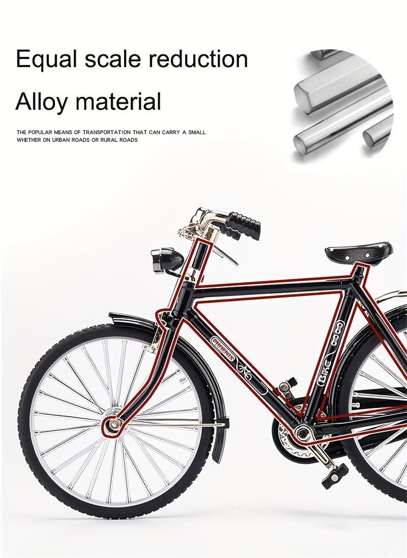 52-Piece Brain-Training/Hands-On/Retro Bicycle Model Set - Miniature Aluminum Alloy Set, Perfect for Collectors and Hobbyists, a Meaningful Gift and Home/Office Decor.