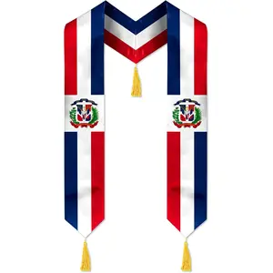 Graduation Stole, Flag Graduation Sash for International Graduates 72"