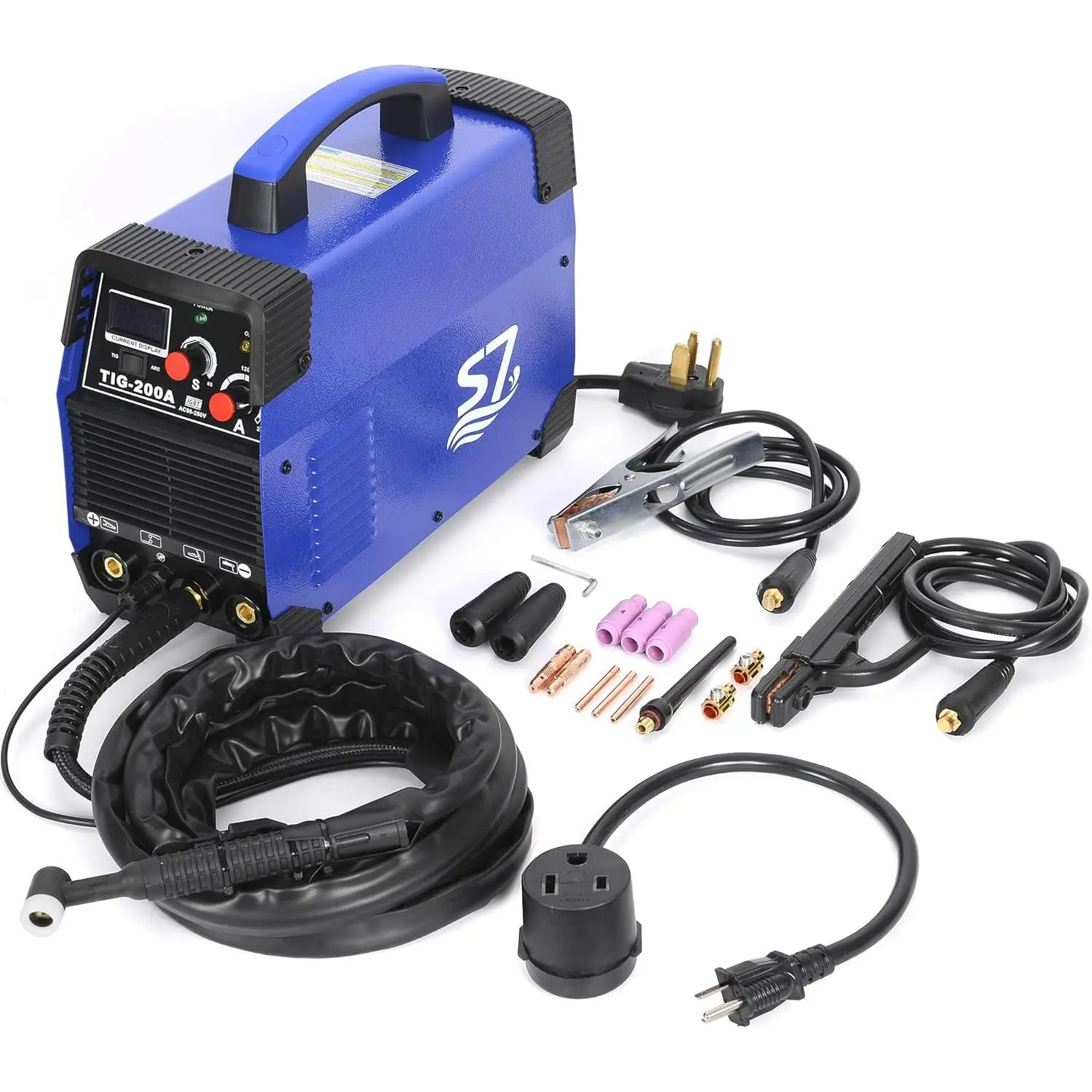 200A HF Start TIG Welder, DC TIG and Stick Welder, 110V/220V   Portable Welding Machine for Garage Repair, DIY Projects, Stainless Steel and Mild Steel