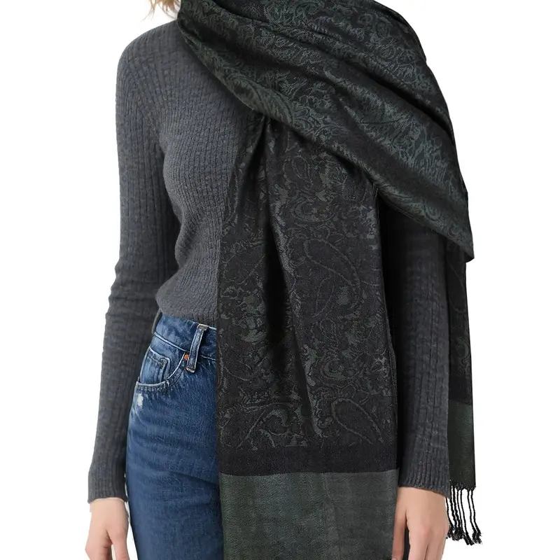 Women's Exotic Print Shawl | Lightweight Wrap Scarf | Beach Cover Up | Versatile Styling