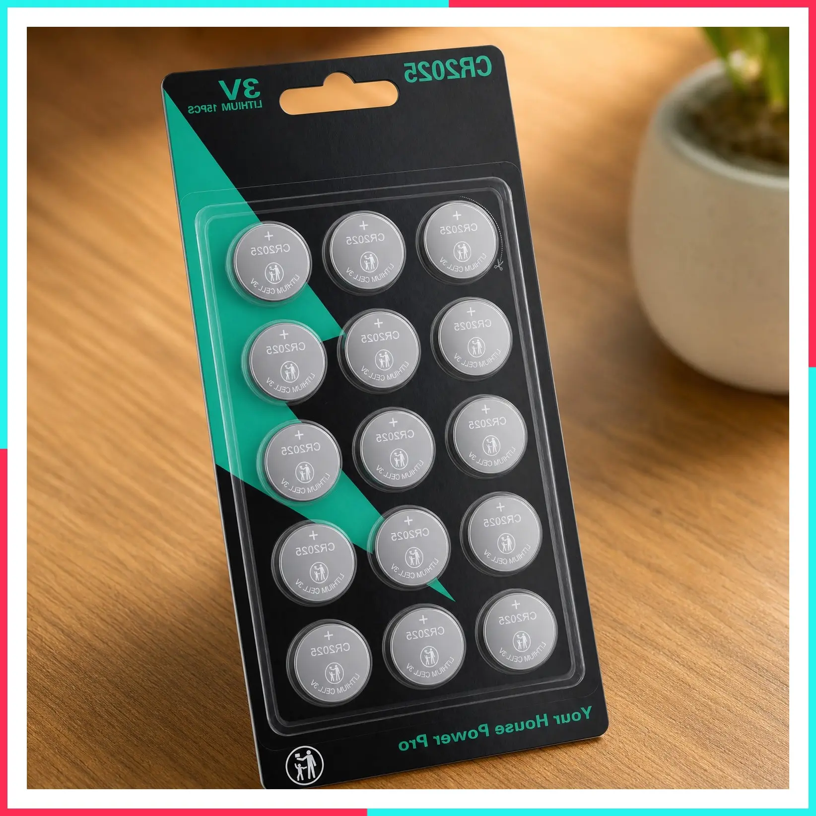 CR2025 3V Lithium Batteries for Key Fobs and Watches