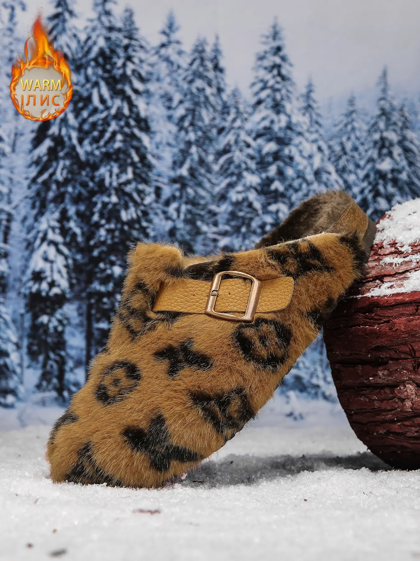 Unisex High-Quality Fuzzy Slippers, Non-Slip Warm Outdoor Shoes, Tie-Dye Design, Elegant Wide Fit, Perfect Gift for Fall & Winter Footwear