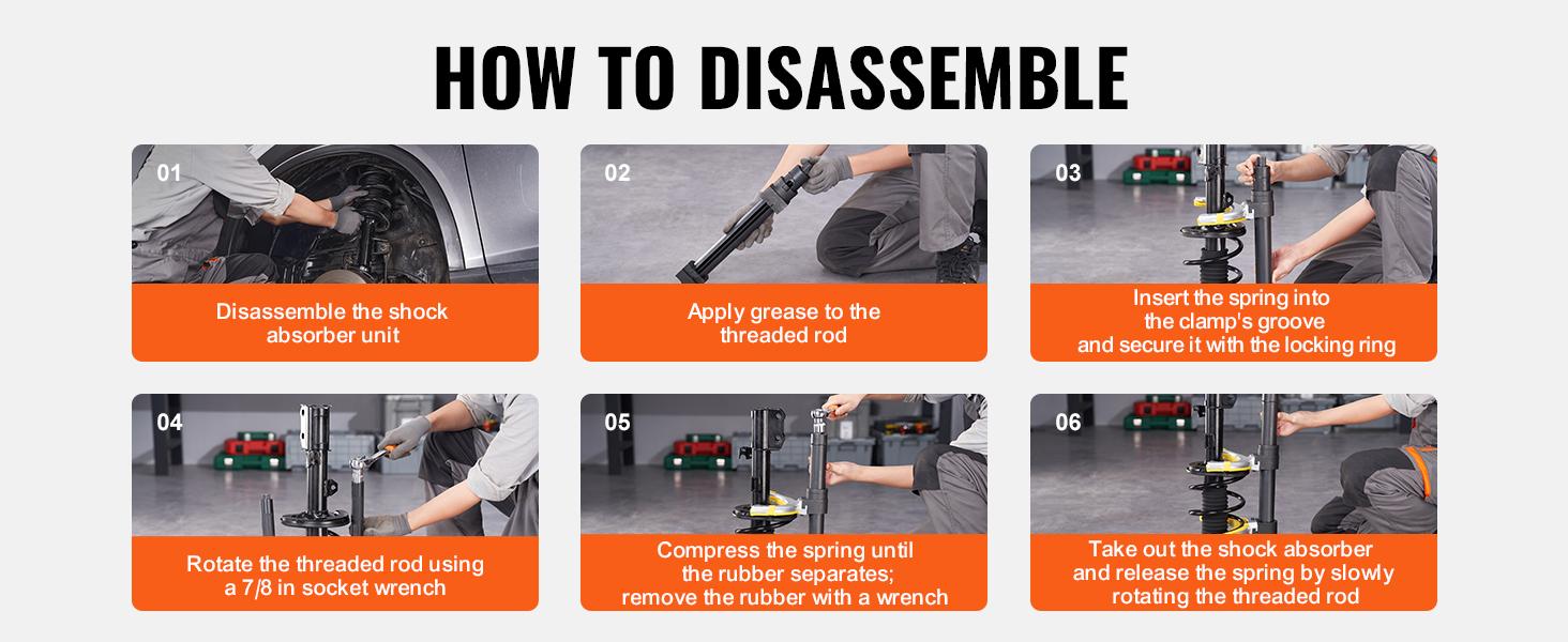 TikTokShopBlackFridayVEVOR Strut Spring Compressor Set, Macpherson Strut Spring Compressor Kit, Interchangeable Fork Strut Coil Extractor Remover Tool, with Yellow Protective Sleeve and Carrying Case TikTokShopBlackFridayVEVOR Strut Spring Compressor Set, Macpherson Strut Spring Compressor Kit, Interchangeable Fork Strut Coil Extractor Remover Tool, with Yellow Protective Sleeve and Carrying Case