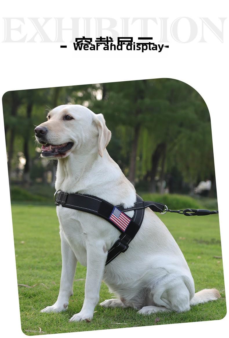 No-Pull Saddle Dog Harness Lightweight T-Shape Tactical Vest for Large Medium Dogs Heavy Duty Reflective Easy On/Off Escape Proof Training Walking Multiple Colors