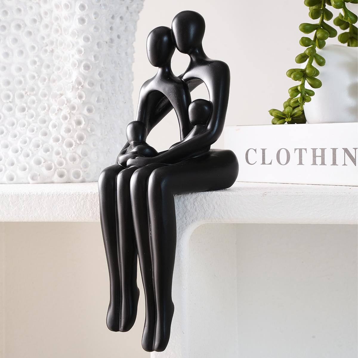 Creative Resin Decoration Craft, 1 Count Family Design Resin Decoration Ornament, Desktop Decoration for Home, Restaurant, Party, Sculpture Desk Decor Creative Resin Decoration Craft, 1 Count Family Design Resin Decoration Ornament, Desktop Decoration for Home, Restaurant, Party, Sculpture Desk Decor