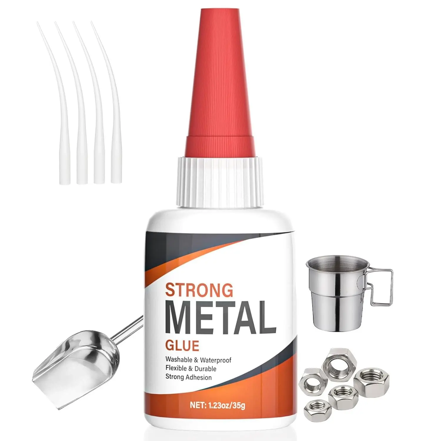 Super Glue for Metal, Clear  Cyanoacrylate Adhesive for Metal Repair, , Heat-Resistant, Ideal for Steel, Aluminium, DIY,