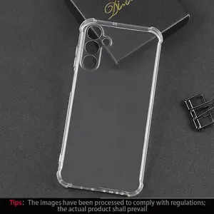 For Samsung Galaxy S26 S26+ S25 S25+ S25 FE S24 S24 FE S24+ S23 FE 5G phone cases, featuring a lightweight, fully transparent soft shell with corner air cushions. Durable protective case, Cover, slim-fit design, stylish phone accessory