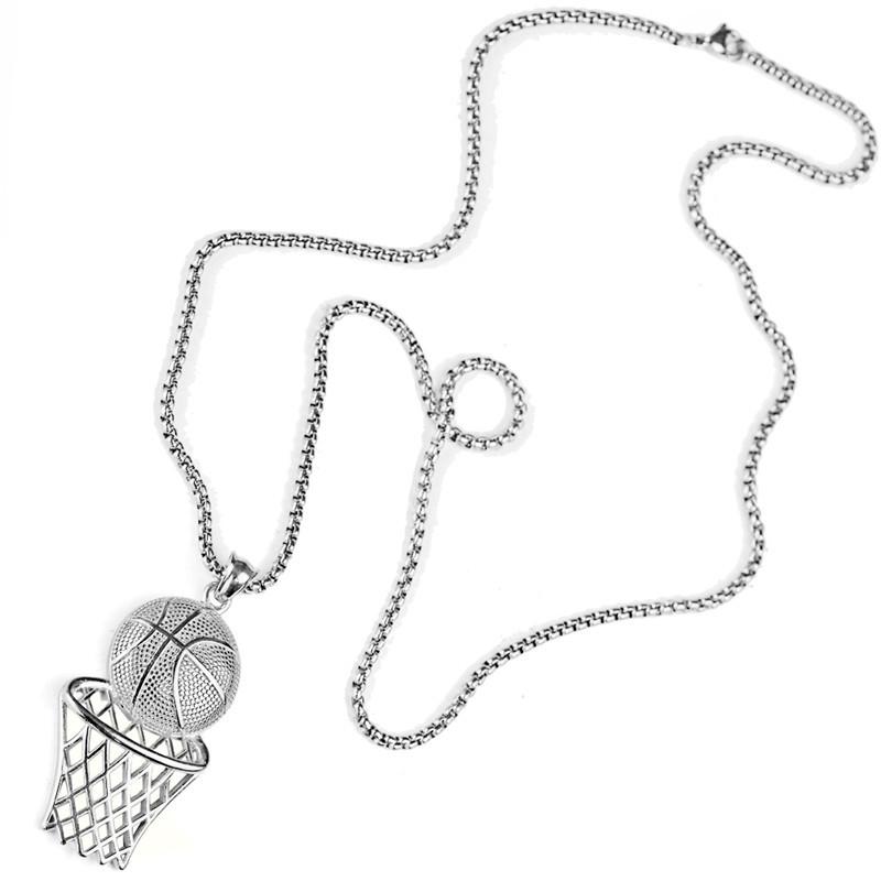 Basketball hoop pendant hip-hop creative necklace - New product jewelry for sports accessories