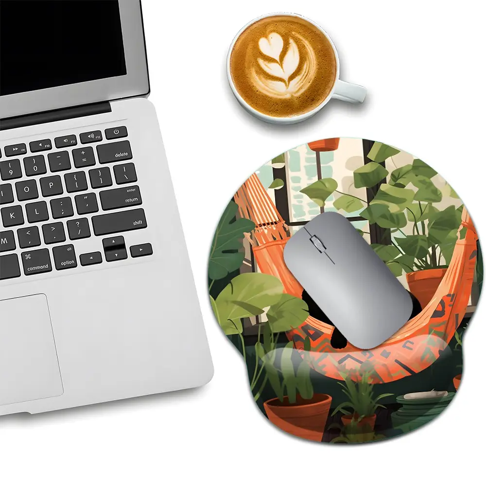 Kawaii Black Cat Ergonomic Mouse Pad with Wrist Rest,Non-Slip Base, Pain Relief Design for Laptop & Computer Use, Non Slip Mousepad, Ergonomic Mouse Mat