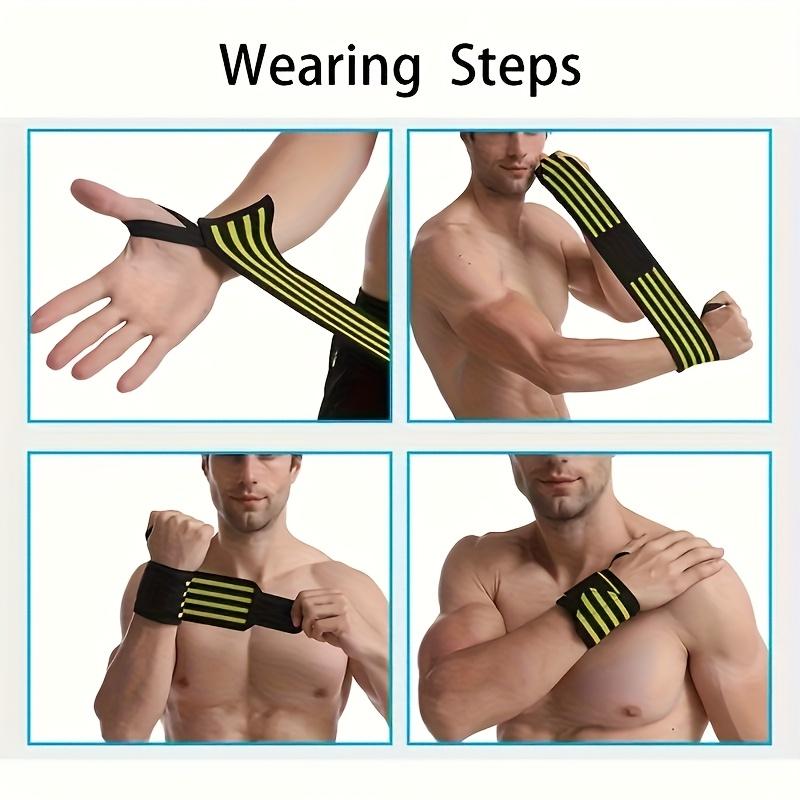 1 adjustable fitness wristband - unisex polyester weightlifting strap, thickened fitness band with thumb loop, suitable for strength training