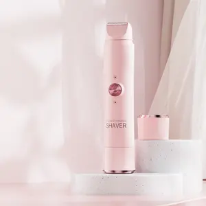 Lady electric double-blade razor, full-body hair removal device, private area hair removal device, compact and portable