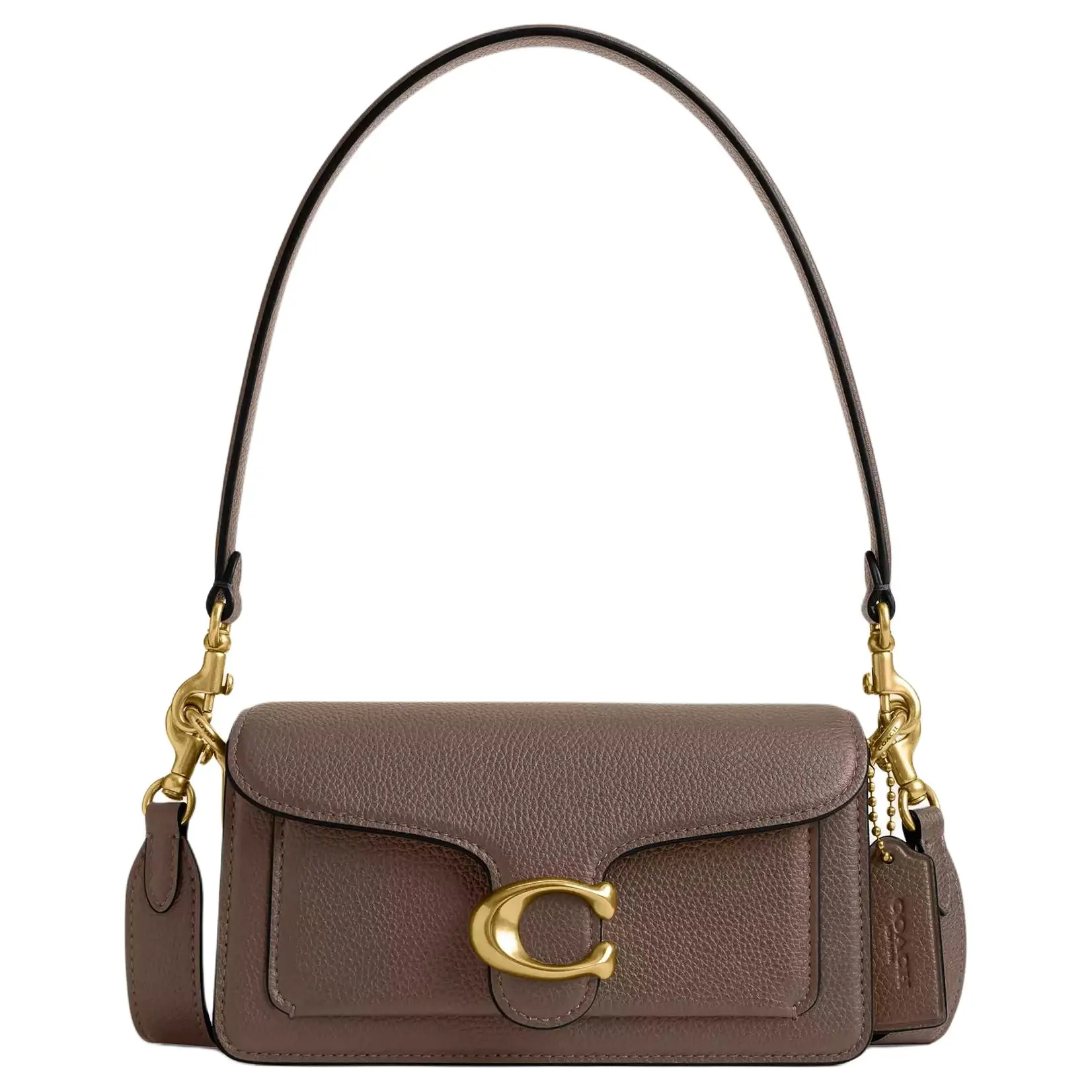 COACH Tabby 20 Handbag for Women – Polished Pebbled Leather Crossbody, Shoulder, or Top Handle Bag in Deep Gem