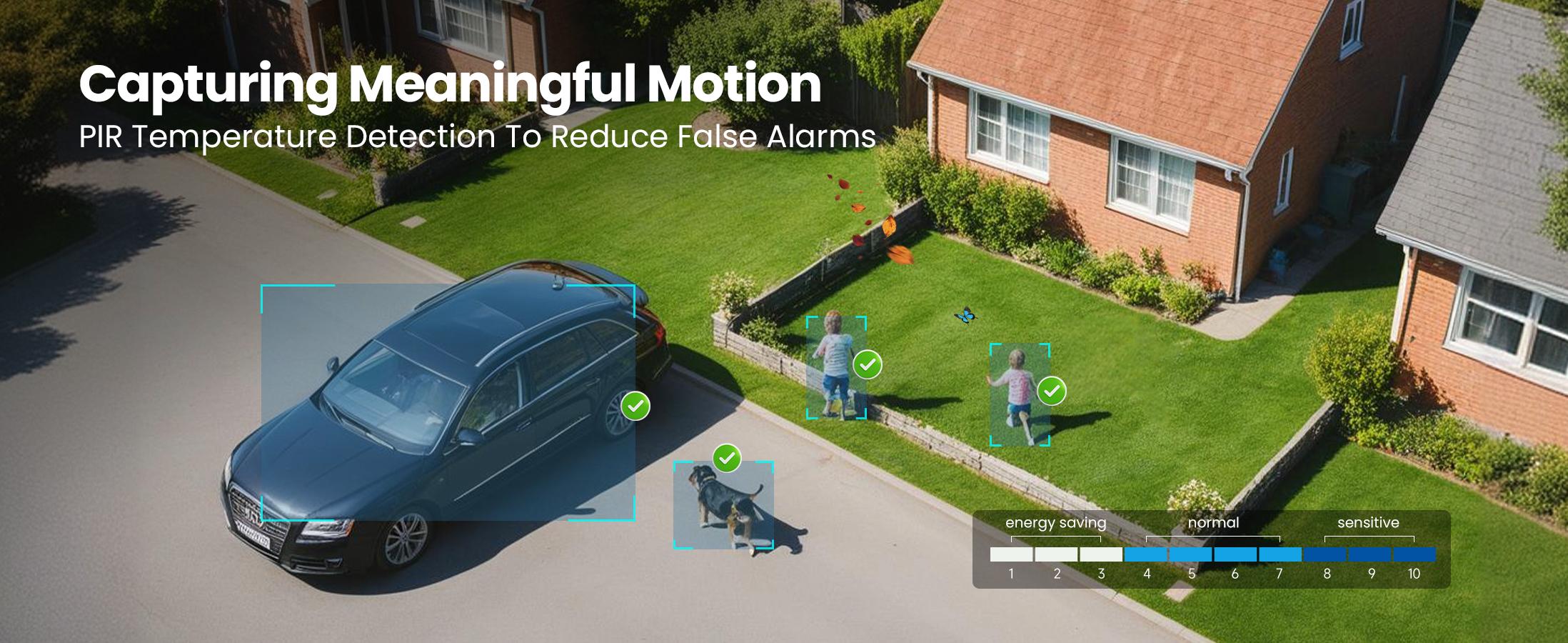 Wireless Solar-Powered Outdoor Security Camera with Battery Backup - WiFi Home Surveillance System with Floodlight, Color Night Vision, Motion Sensor Alarm, and Door Monitoring (Indoor/Outdoor Use)