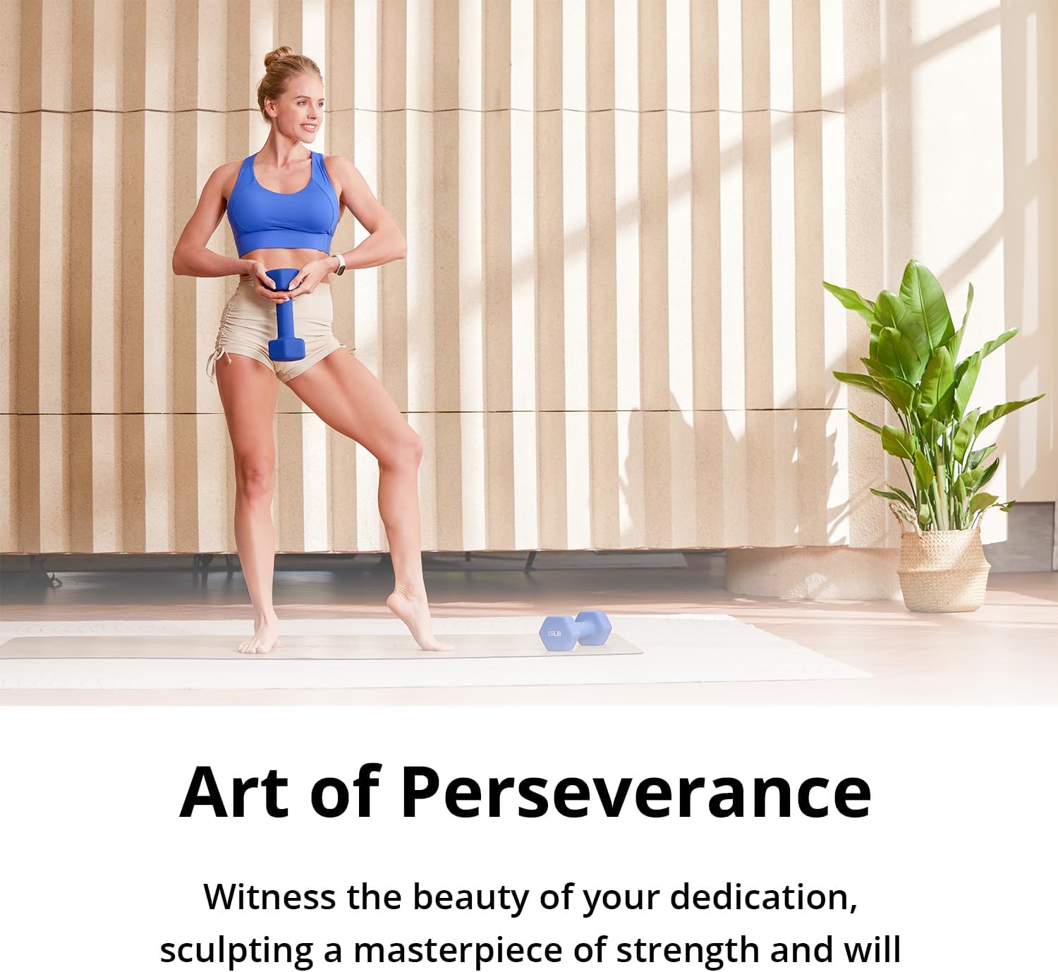 Weights Dumbbells 10 Colors Options Compatible with Set of 2 Neoprene Dumbbells Set,1-15 LB, Anti-Slip, Anti-roll, Hex Shape