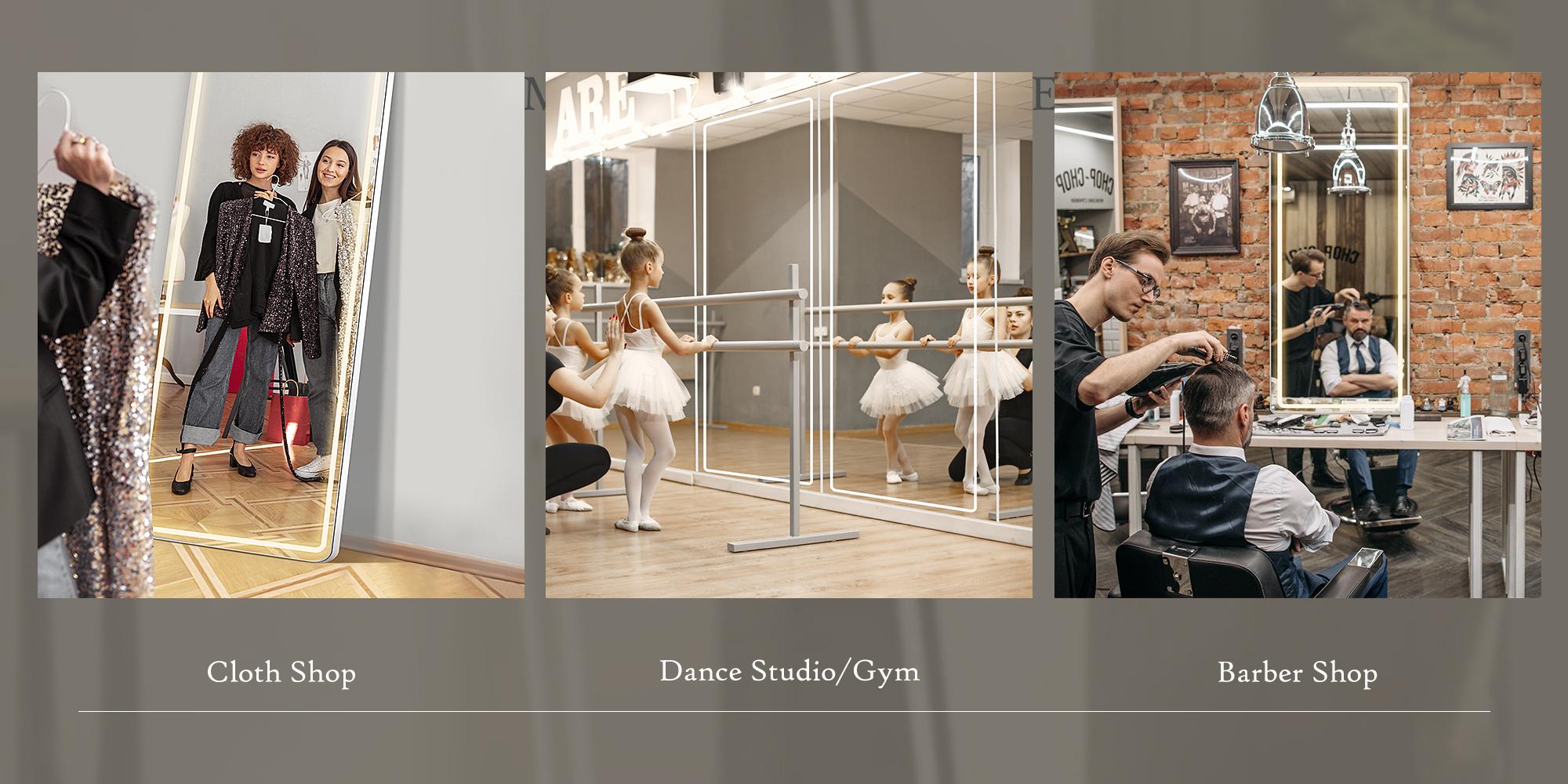 Full Length Mirror with Stand, Wall Aluminum Alloy Thin Frame Hanging or Leaning , Upgraded Nano Glass, No Assembly For Living Room Bedroom Cloakroom decorating