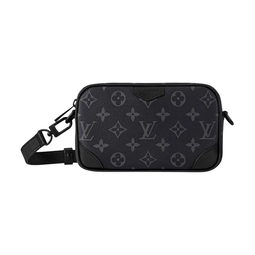 Louis Vuitton Classic Monogram Zip-Around Leather Wallet for Women, Black
