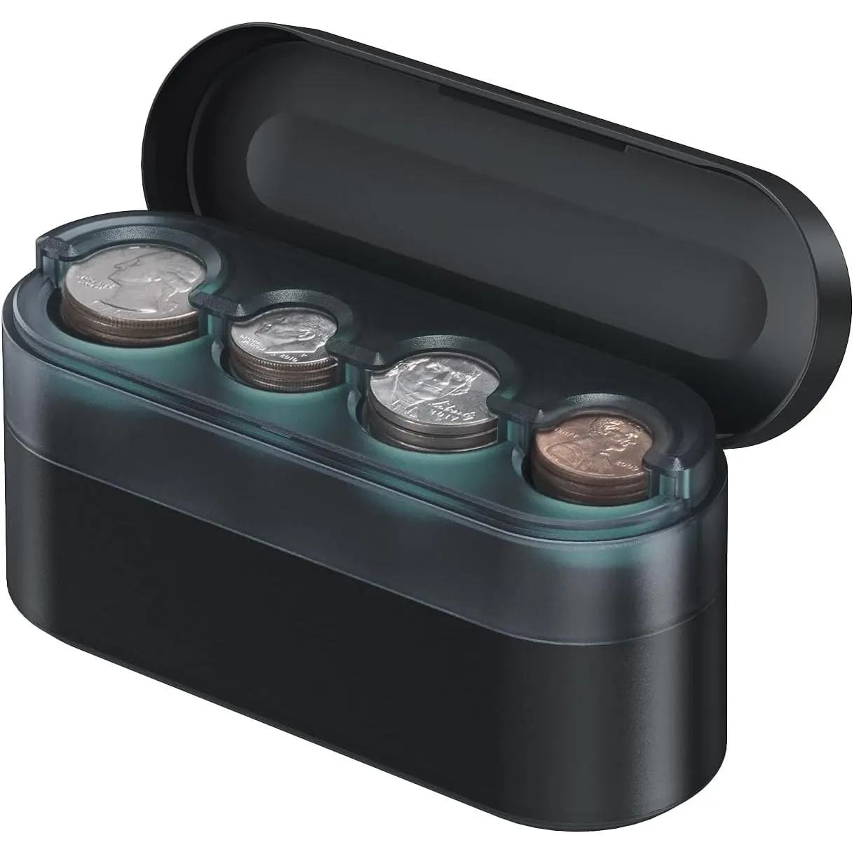 Larger-Capacity  Holder for  Change Holder Organizer, Compatible with   & , Black