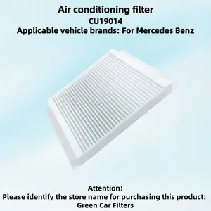 Air conditioning filter CU19014, CUK26067, suitable for Mercedes Benz for GLE/GLS (W167) (2018 present) for GLE350 (2023 present) for GLE53 (2020 present) GLE63 GLE300d for GLE350 GLE400 GLE450, OE: A1678350200, A1678353700, A1678350400, A1678350300