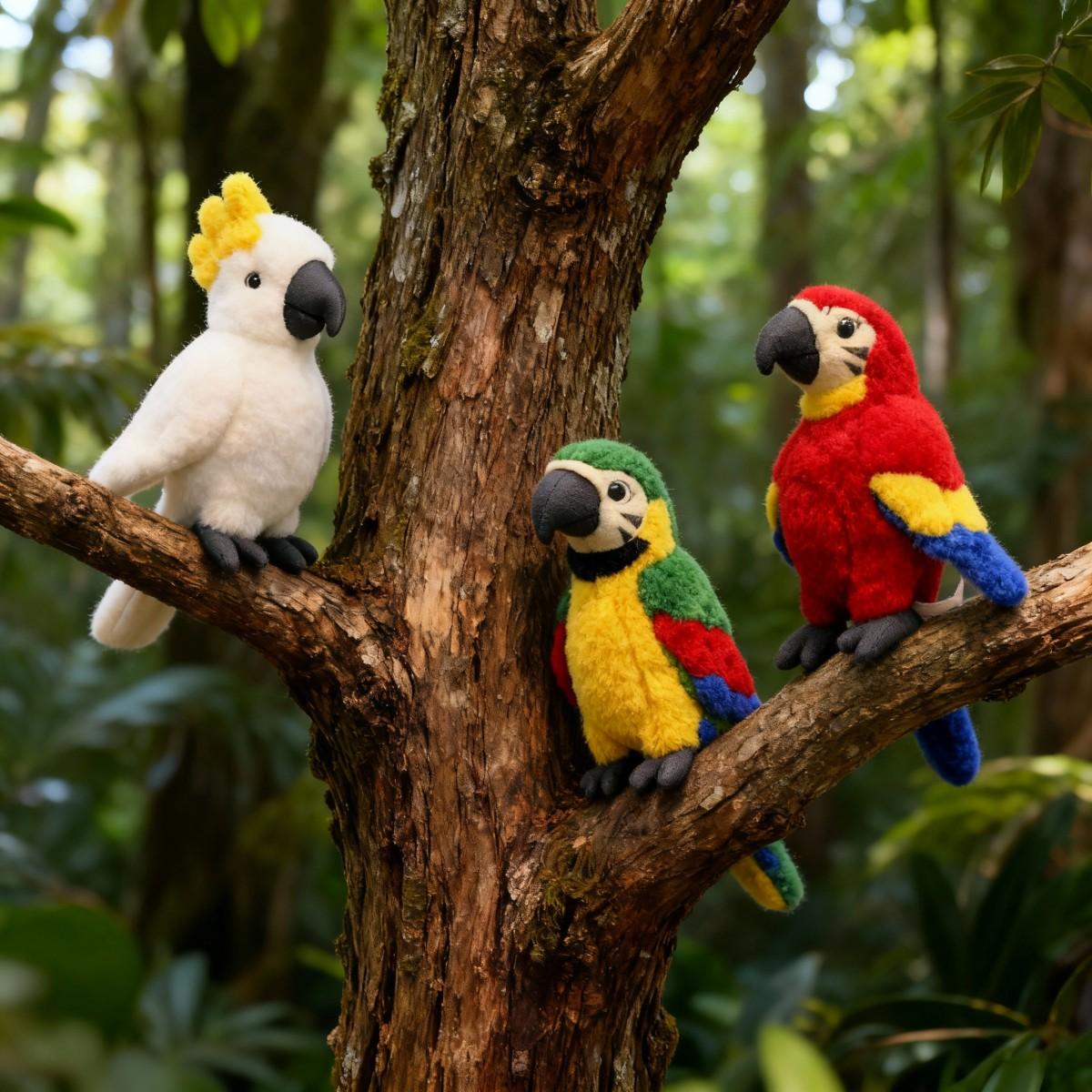 9.8in Realistic Macaw Parrot Plush Simulated Bird Stuffed Animal Hand Painted Lifelike Tropical Bird  Birthdaygift Aesthetic Home Office Ornament Cute plushies stuffed animals valentine gifts for bf cute boyfriend gifts girlfriend gift Men gifts toys